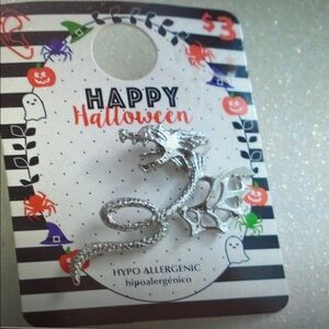 Silver Dragon Brooch